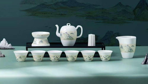 千里江山茶具 意叁陶瓷重拾中式茶器审美,上演陶瓷版只此青绿
