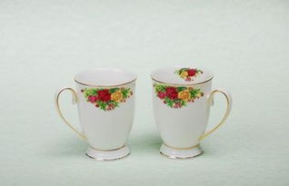 花开富贵情侣杯 外贸原单陶瓷，品质与美感的完美结合